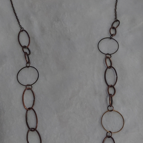 6/$10 Paparazzi Copper and Black Chain Necklace - Picture 5 of 5